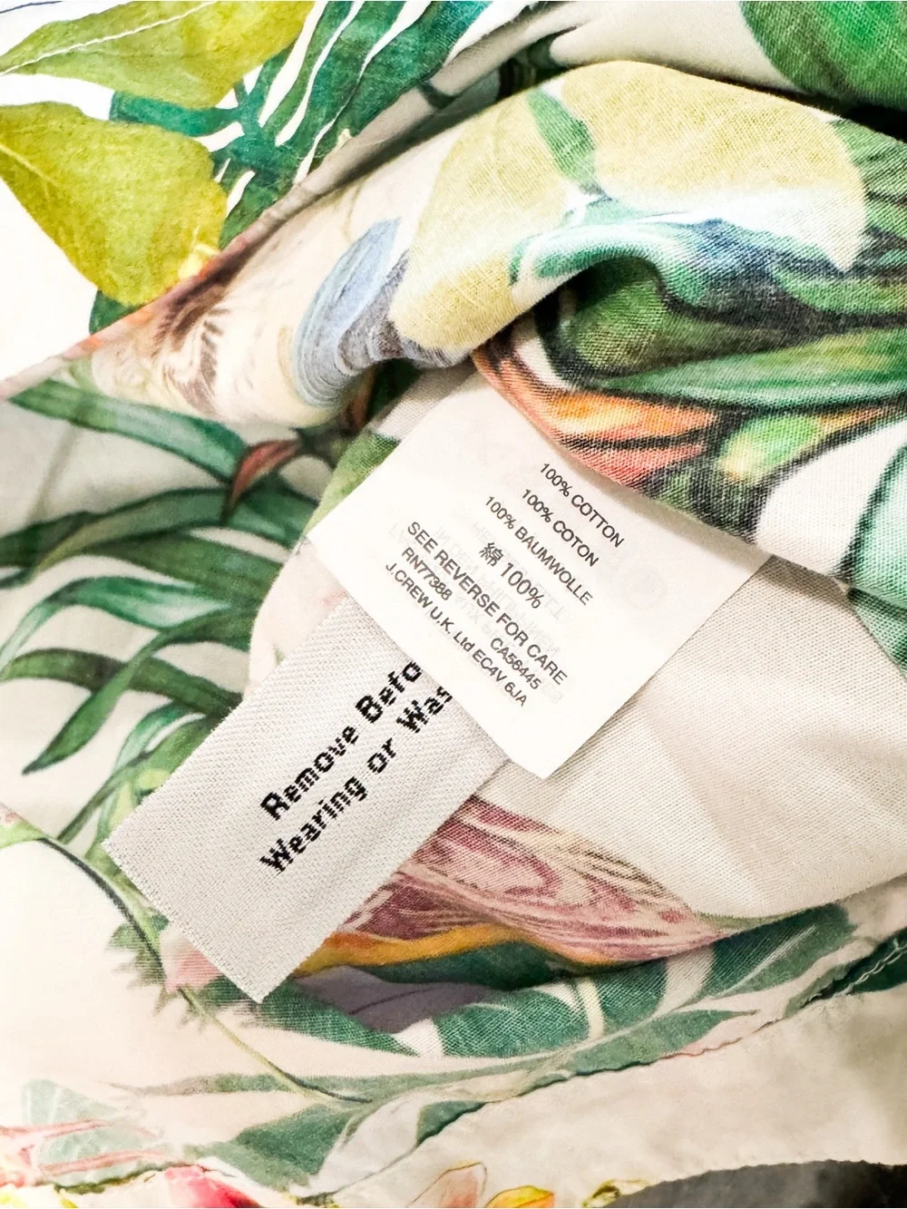 J. Crew Tropical Garden Print Off-Shoulder Dress Sz 12